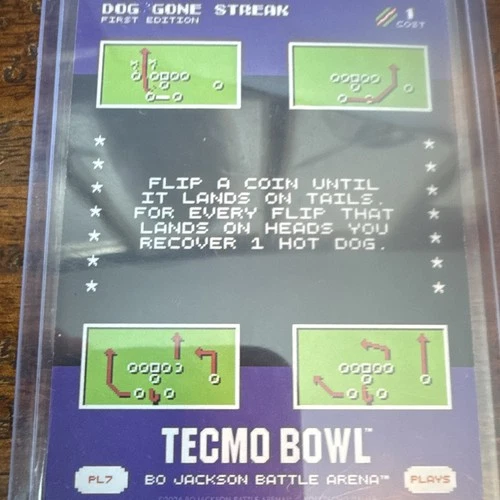 Bo Jackson Battle Arena Bo Jackson Tecmo Bowl Dog Gone Streak 1st Ed PL7