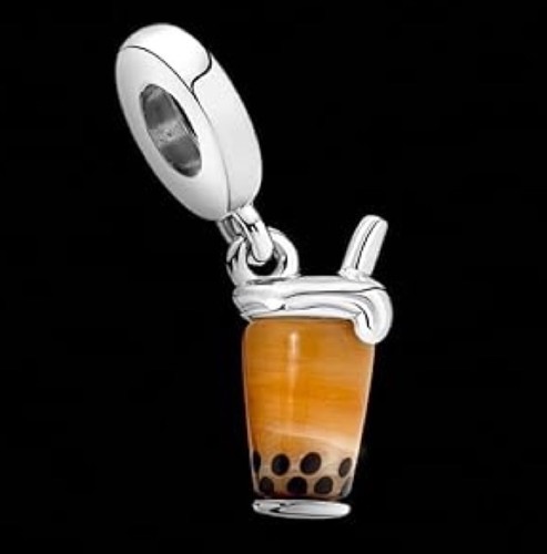 NWT 💕PANDORA Sterling Silver Glass Bubble Tea Dangle Charm 791685C01 ...
