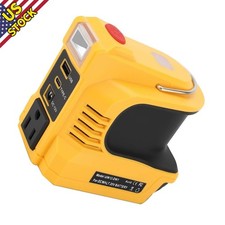 Power Inverter Accessory for DeWalt 20V Battery with DC 12V Port 220W Output