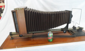 EXTRA Large Antique Darkroom Expanding Bellows Photo Enlarger! 72MM Tessar B/L