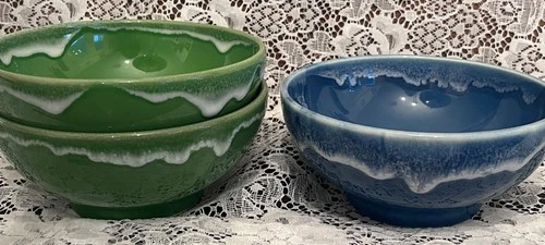 Fiesta Tableware Company SNOWCAP Pedestal Bowls SOLD INDIVIDUALLY