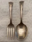 Sterling Silver Gorham Greenbrier Baby or Child Fork and Spoon