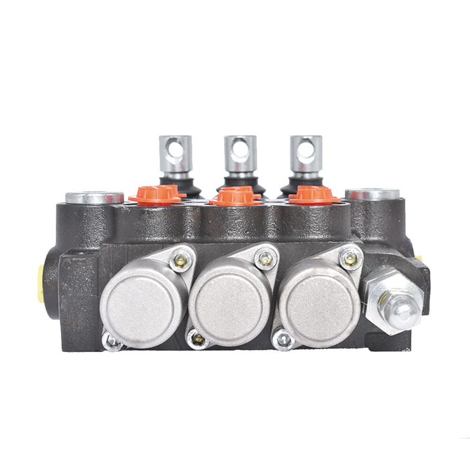 LABLT 3600 PSI 3 Spool Hydraulic Control Valve Double Acting 13 GPM SAE