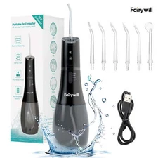 Fairywill Water Flosser for Teeth Dental Oral Irrigator Cleaner 400ML 5 Modes US