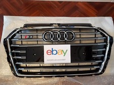 GRIGLIA ANTERIORE AUDI A3 S3 8V 2016-2019 Profilo Nero Lucido S3 BLACK