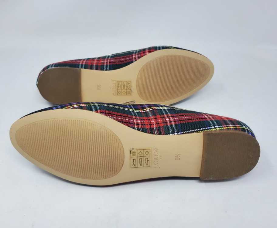 j crew plaid loafers