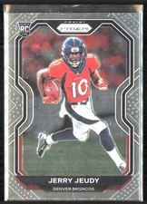 2020 Panini Football Jerry Jeudy Prizm Rookie Card Base RC Denver Broncos #314!. rookie card picture