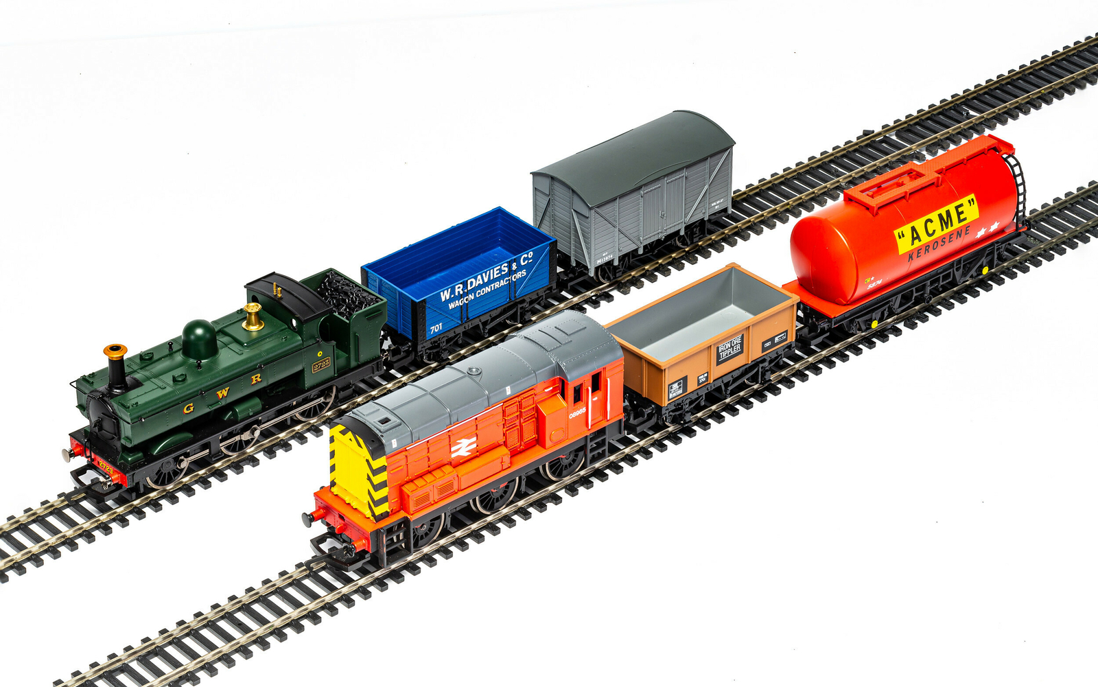 mixed freight digital train set