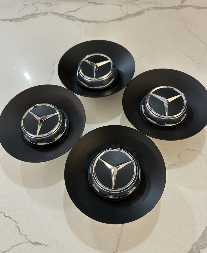 4pc Mercedes Benz S63 S65 AMG Wheel Hub Center cap 145mm 2014-2020 A2224000800 - Image 2 of 4