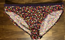 BODEN Bikini Bottoms US 14 Pink Yellow Floral Swim Bikini Briefs Swimwear Suit