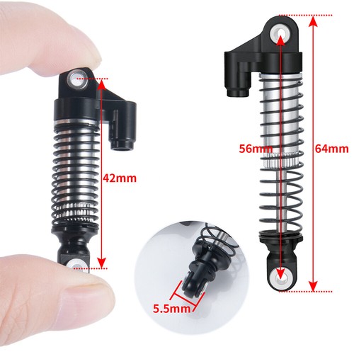 56mm 4Pcs Shock Absorber Damper For Traxxas TRX4-M 1/18 RC Crawler Upgrade US - Picture 7 of 16
