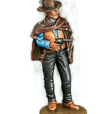   Wild West Cowboy "Bad" PAINTED Figurines Miniatures Tin 54mm 1/32  