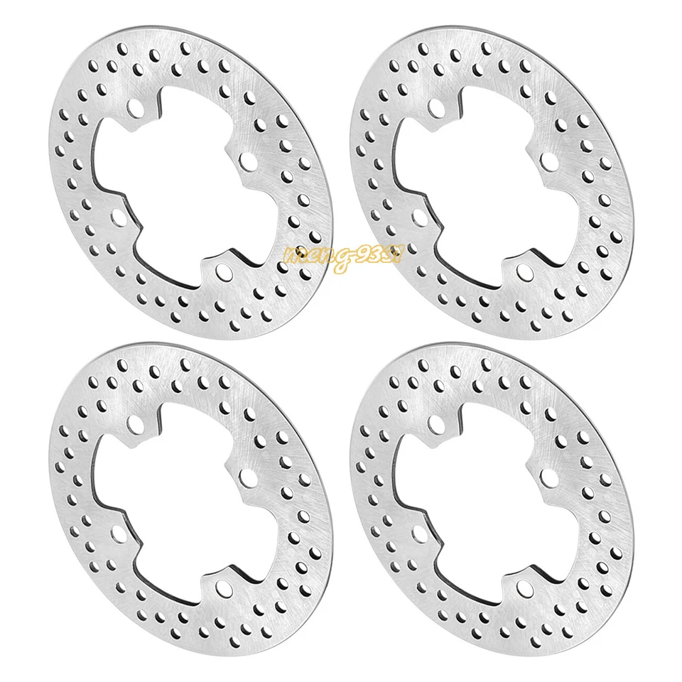 Paquete de 4 rotores de disco de freno delanteros y traseros para Kawasaki Mule PROFX KAF820 2016-2022 Foto 3 de 4