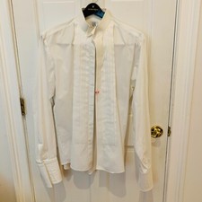 After Six Shirt Mens Extra Large 17 36 Button Up Tuxedo Dress Ruffle Vintage