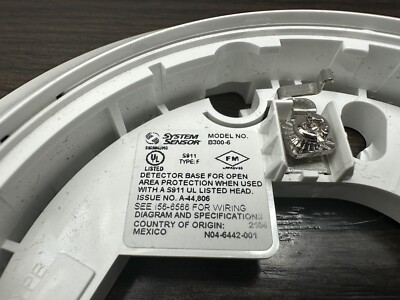 System Sensor B300-6 6" Smoke Detector Base Plug-in New - Foto 9