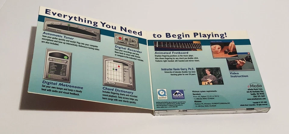 Beginner Guitar Lessons PC Mac CD ROM Acoustic Electric 30+ Lessons - Image 4 of 4