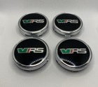<!--F#f_0-->Skoda RS Black Wheel Center Caps Silver 60mm Emblem 4pc Octavia Kodiaq Cap<!--F/-->