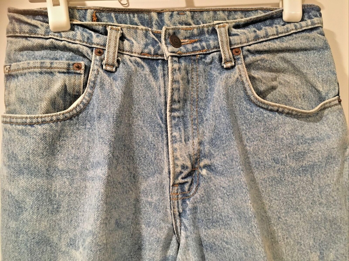 VINTAGE 80s Jordache Light STONE Wash MENS Jeans Size 29x32 MID