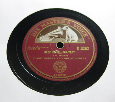 Tommy Dorsey & His Orchestra - Deep River / Without A Song   H.M.V. 30cm (073)