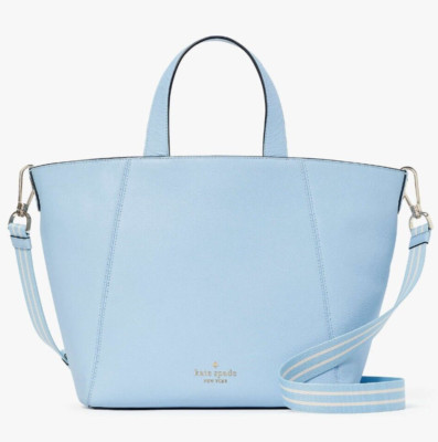 Kate Spade Rosie Satchel Celeste Blue Pebbled Leather KC741 NWT $449 Retail FS