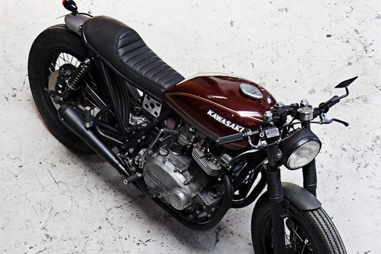 Сиденье мотоциклетное кафе гоночное седло винтажное сиденье для Suzuki GS500 550 650 /Triumph - Изображение 4 из 4