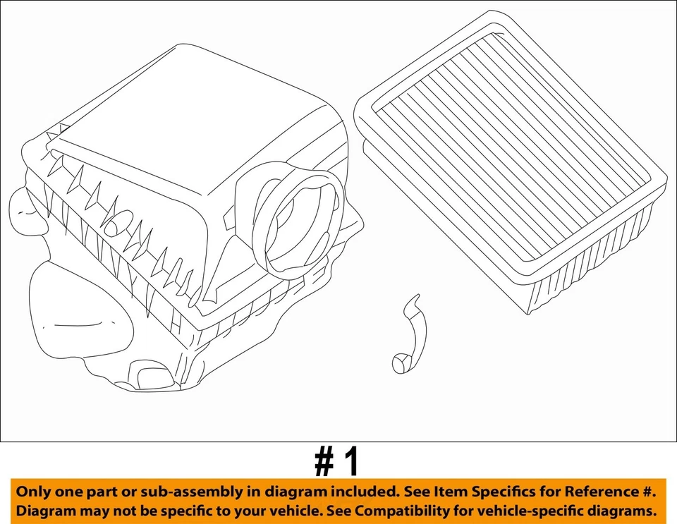 Used Air Cleaner Assembly fits: 2001 Bmw 740I Grade A - Image 3 of 4