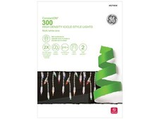 NEW GE Constant ON 300 High Intensity Icicle Lights - Multi - FREE SHIP