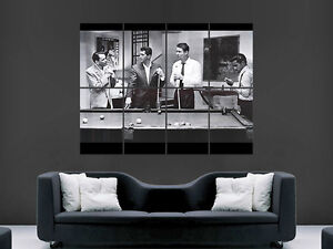 THE RATPACK POSTER CLASSIC POOL COLOUR  ART WALL LARGE IMAGE GIANT POSTER