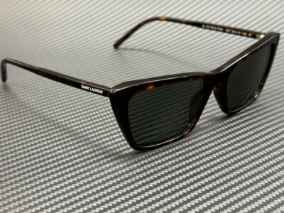 サンサン② SAINT LAURENT SL 737 MICA THIN 002 Havana Grey Women's 54 mm