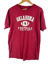 Vintage OU T Shirt Size Large Mens Adult Football Oklahoma Sooners Jerzees 90s