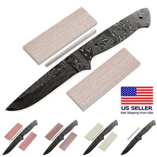 Damascus Knife Making Kit - Sierra Hunter - (9 Handle Options) - DIY Blade Kit
