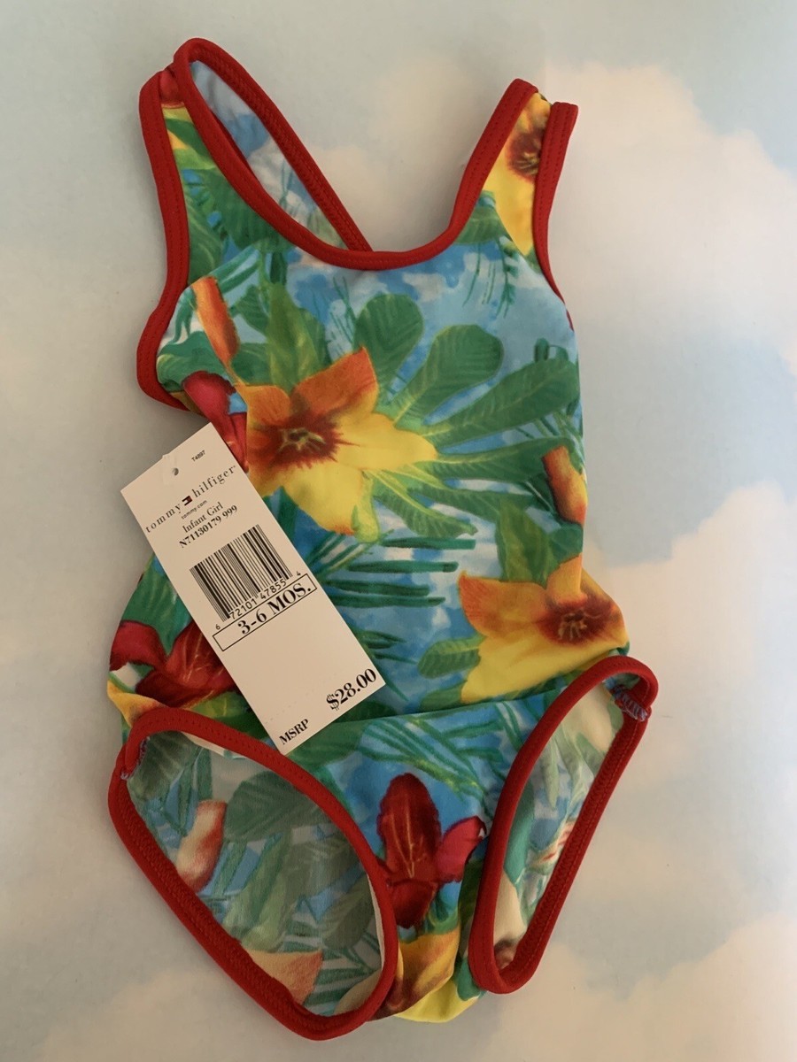 Tommy Hilfiger 3-6mon Girl Swimwear Tropical Flowers | eBay
