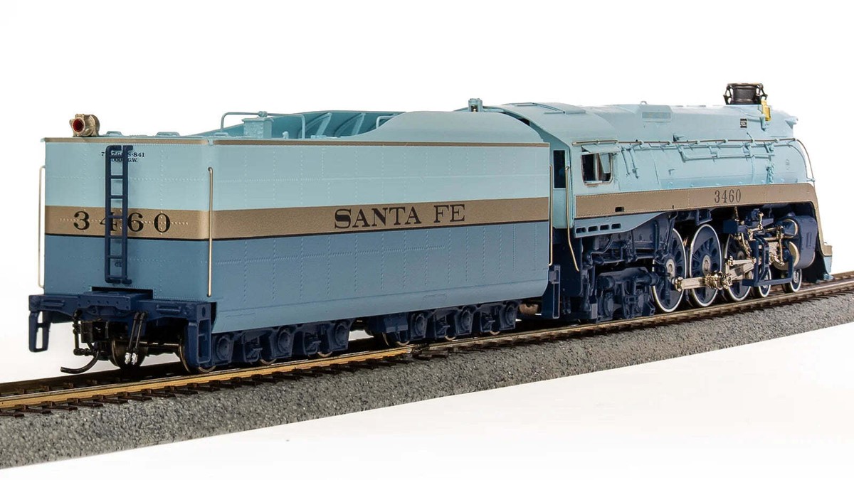 BLI 7352 HO Scale 4-6-4 Hudson Steam Loco Santa Fe Blue Goose 3460