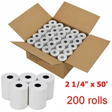 200 Rolls Case 2 1/4" x 50' Thermal Cash Register POS Receipt Paper Free Ship US