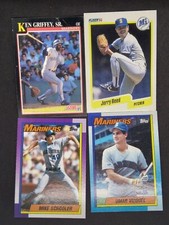 Seattle Mariners Vintage And Junk Wax Era Baseball Cards Lot. Topps, Donruss