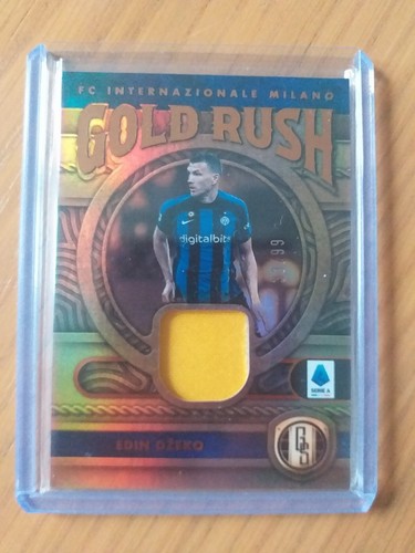 Edin Dzeko Panini 2022 Chronicles Gold Rush Standard Series A Patch 33/99 GR-EDZ