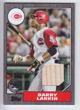 2022 TOPPS BASEBALL BARRY LARKIN /199 BAT 35th ANNIVERSARY 1987 87R-BL Reds