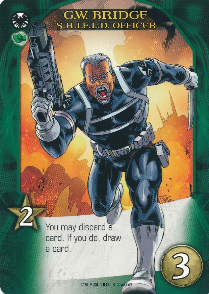 エージェント　オブ　シールド　upper deck G.W. BRIDGE Upper Deck Marvel Legendary S.H.I.E.L.D. SHIELD