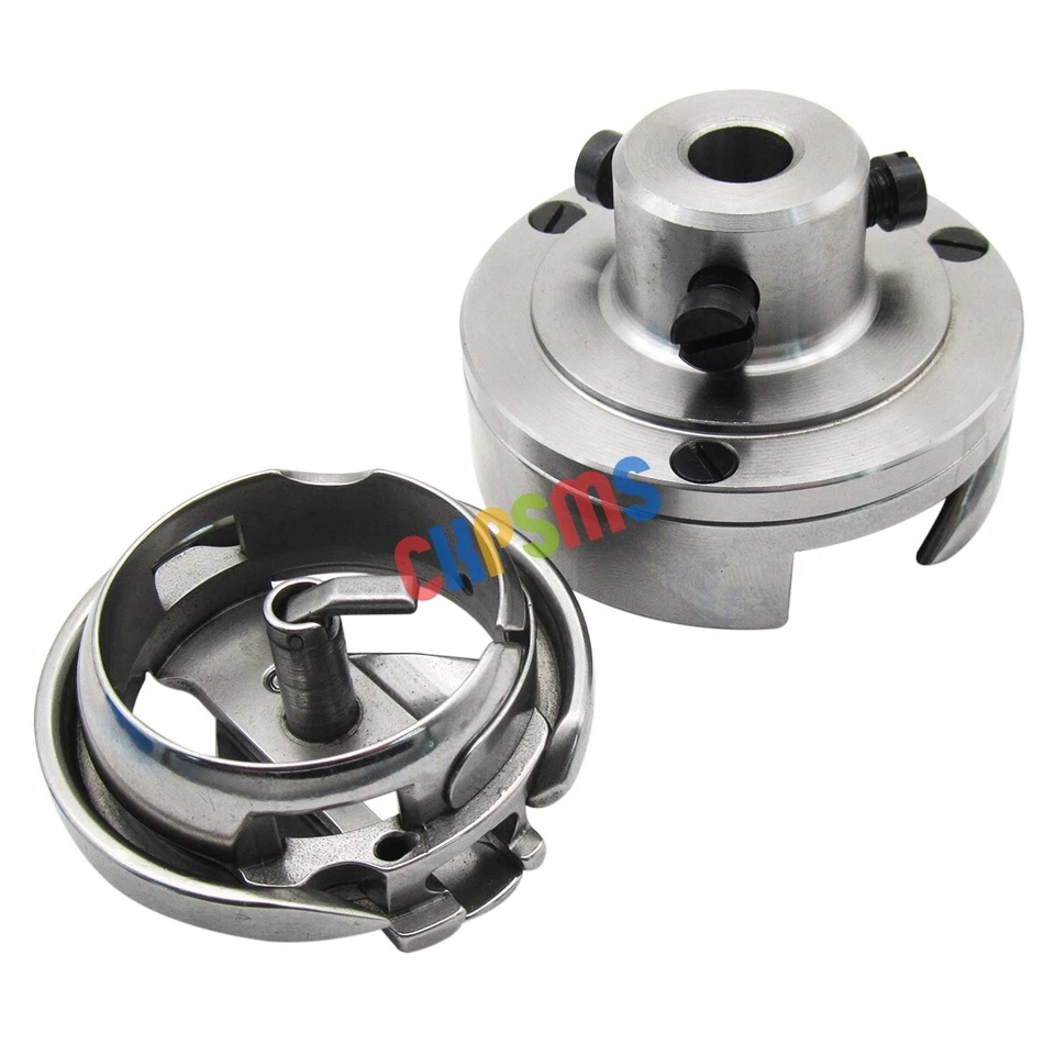 Gancho giratorio y estuche de bobina para Singer 132K6 133K MITSUBISHI DY-253 CONSEW SK-6 Foto 2 de 3