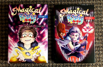 Vol. 1 and 2 ''Magical Boy'' Fantasy Graphic Novels for teens,  SIGNED by The Kao