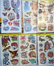 Halloween Temporary Tattoo Lot 0f 12 Cards.800 F Carnivals, Parties, Toys Favors