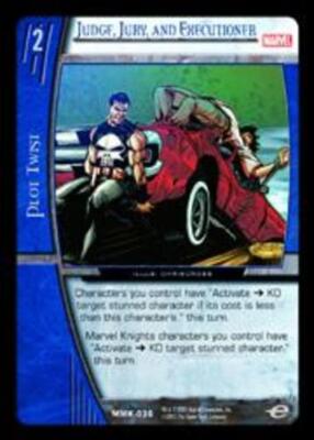 VS System: Judge, Jury, and Executioner [Played] VS: Marvel Knights TCG CCG Clas