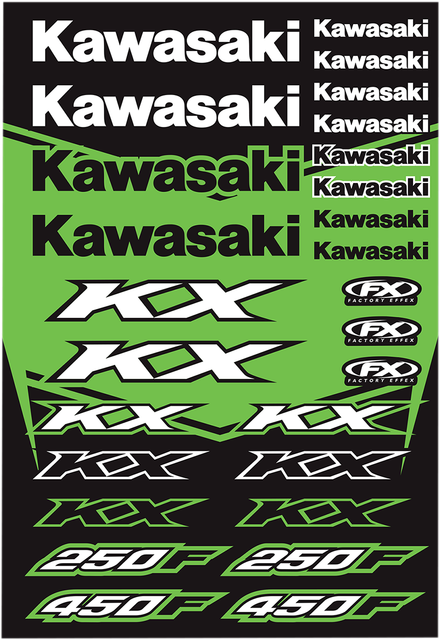 Factory Effex Graphic Kit For Honda TRX450R ATV (2004-2018) - 1 Pack, Tank & Shroud Decals
