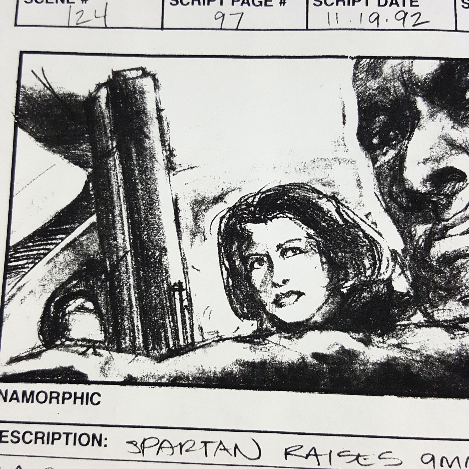 Image 4 of DEMOLITION MAN - Production Used Storyboard, Spartan and Lenina, COA