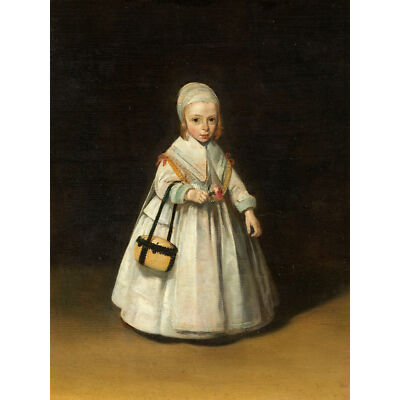 Ter Borch Helena Van Der Schalcke Child Painting Large Wall Art Print 18X24 In