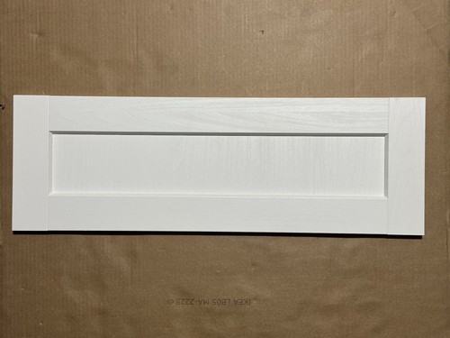 Used IKEA ENKOPING White Wood Effect Drawer Front 30x10 " 605.059.69