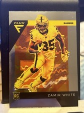 ZAMIR WHITE 2022 Panini Chronicles FLUX Football Rookie Card #FX-14 Raiders RC