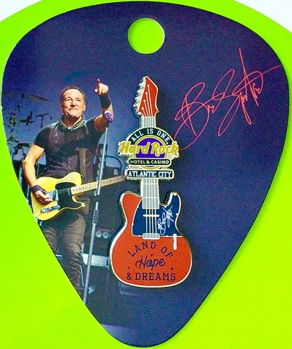 2018 HARD ROCK HOTEL & CASINO ATLANTIC CITY BRUCE SPRINGSTEEN GUITAR LE PIN - Bild 1 von 3