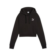 PUMA Better Classics Cropped Pullover Hoodie Womens Black Casual Outerwear 62422
