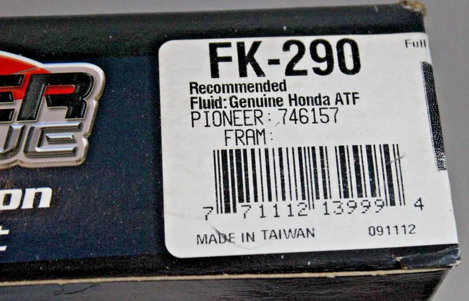 Pioneer 746157 Honda Automatic Transmission Filter Kit 1992 Accord - Image 3 of 3